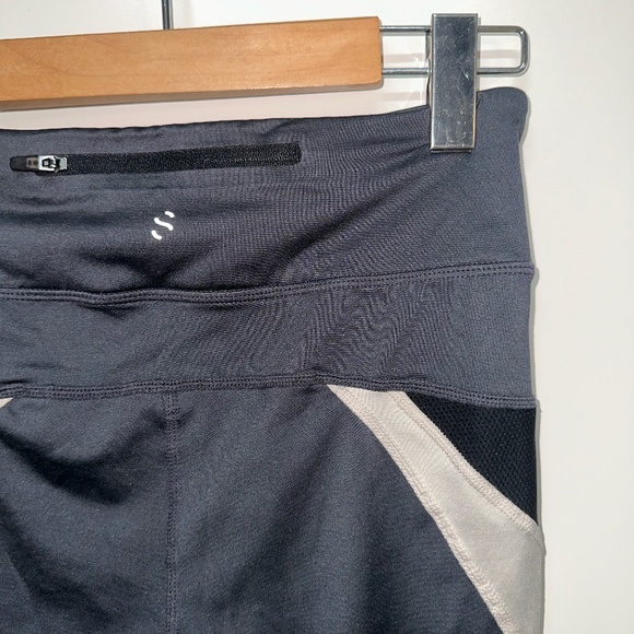 Women's High-Waisted Leggings - US S - Grey - Cream - H&M - Picture 5 of 8